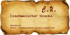 Czechmeiszter Uzonka névjegykártya